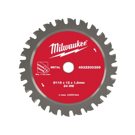 Milwaukee M18 FPCS 115x12x1.6mm 24HW çelik boru kesici disk - Milwaukee Accessories