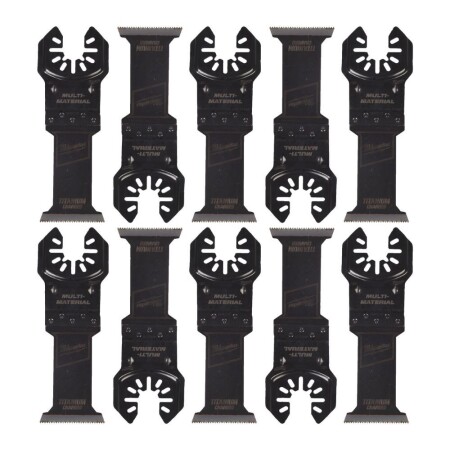 Milwaukee OL TIN çok fonksiyonlu alet için üniversal bıçak seti, 35 mm, 10 adet. - Milwaukee Accessories