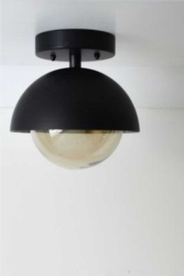 Mina Tekli Siyah Tavan Avize Bal Camlı MN-S-01 - BSA LIGHTING