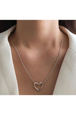 Minalisatoka Women's Silver Heart Knot Necklace - Monalisatoka