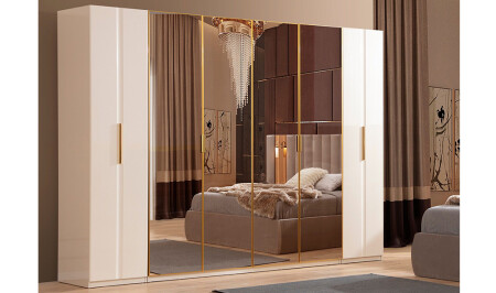 Minar 6 Door Wardrobe - Cadde Yıldız