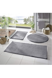 Minas Teppich-Badematte im Dreier-Set, 5 Farben, Plüsch, rutschfeste Unterseite, waschbar, HN1001 - Minas Home