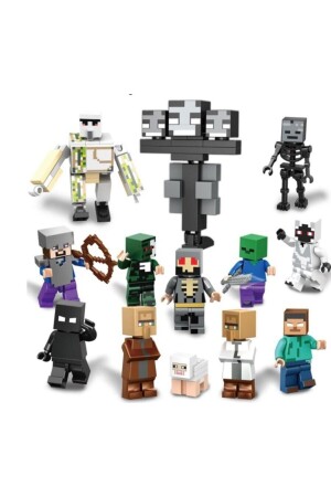 Minecraft New Amozon 13 Piece Mini Figure Set PRA-3597144-5877 - Genel Markalar