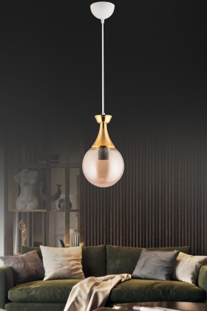 Minel Beyaza Gold Detaylı Tekli Modern Aydınlatma TYC00613561441 - GYK LİGHT
