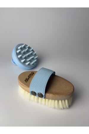 Mini Cellulite Brush + Hair Massager Dry Brushing Peeling Effective Ingrown Hair Prevention - Eratos