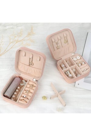 Mini Jewelery Jewelry Box - Necklace-Ring-Earring Organizer Travel Jewelry Case - Baley