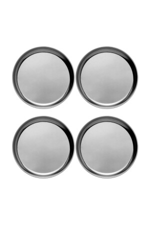 Mini Metal Snack Bowl, Sauce Bowl, Turkish Delight Bowl, Mini Presentation Plate - 14 Cm - 4 Pieces Mini Metal Snack Bowl 4-Piece - Kitchen Design Lab