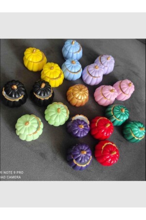 Mini Pumpkin Design Turkish Delight Bowl Set of 6 - Ftbutik