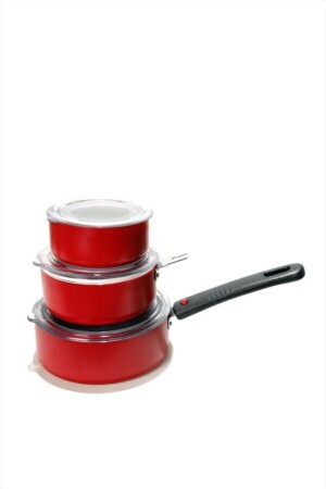 Mini Size Redio 7-Piece Pan and Storage Container Set 12-14-16 Cm (WITH REMOVABLE HANDLE) Fma08523 2015ST000650 - papilla