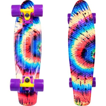 Mini-Skateboard WORKER Farbe 22ʺ - Acid Rainbow - Worker