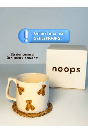 Mini Teddy Bear Printed Special Noops Boxed Mug Cup Ceramic Coffee Mug - Noops