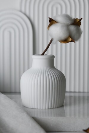 Mini-Vase aus weißem Beton - Lalezen Home