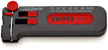 Mini wire stripping tool KNIPEX 1280040SB - Knipex