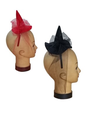 Mini Witch Hat with Crown(black) - Yavuz Süs
