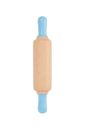 Mini Wooden Rolling Roller-blue - Childgen Play Dough