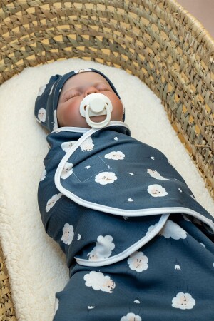MINIAL BABY COMBED COMBED VELVET swaddling beret with gift NB-KNDK - minial