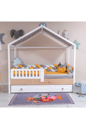 Minibaby Pastel Yellow 4-Piece Knitted Montessori Baby Kids Sleeping Set 5295956 - Mini Baby