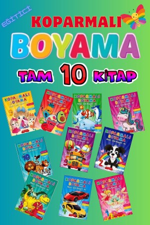 MİNİKLER İÇİN 3-6 YAŞ NEŞELİ BOYAMA KİTABI SETİ 10 KİTAP - Gönül Yayincilik