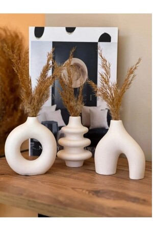 Minimal 3-Piece Decorative Vase Set-trinket-miniature - Orange Atelier