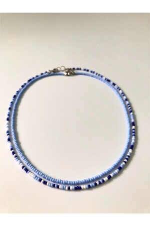 Minimal Bead Double Necklace Set - Handmade
