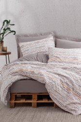 Minimal Tek Kişilik Nevresim Takımı Fleck Vizon 8680108063132 - Cotton Box