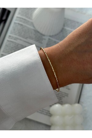 Minimal Thin Sparkly Gold Bracelet - Hercy