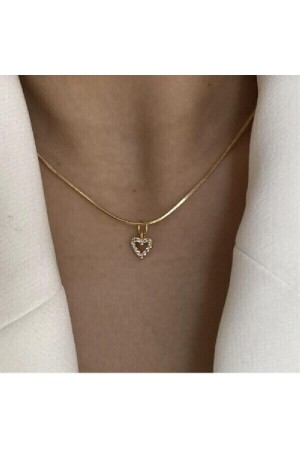 Minimal Zircon Stone Heart Necklace - Asia by Leuvoié