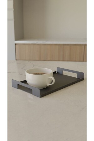 Minimalist Decorative Metal Tray, Matte Black Tray, Decorative Serving Tray, Presentation Tray DD-AK0018 - DijiDec
