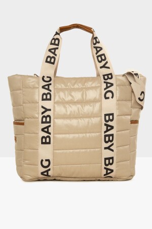 Mink Baby Bag Column Embroidered Pouf Mother Baby Bag M000008049 - Bagmori