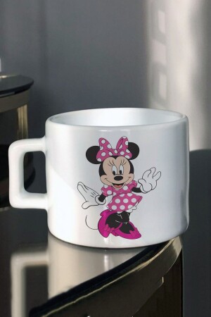Minni Mause Printed Tea Coffee Milk Cup with White Polka Dot Dress he-ç-773 - Hediyexpres