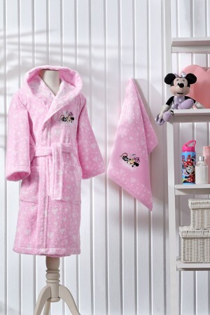 Minnie Mouse Awesome Disney lizenziertes Handtuch-Bademantel-Set für Kinder, 7/8 Jahre - Özdilek