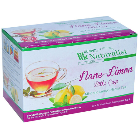 Minz-Zitronen-Kräutertee 20 gefilterte Beutel - 7