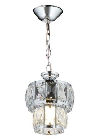 Miraç 2 Storey Single Silver Chandelier 160504000291 - İstanbul Avize
