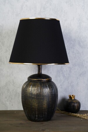 Miracle Ceramic Lampshade Black Gold TM167 - hmydesign