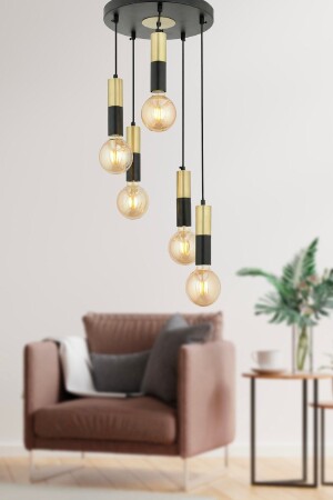 Miranda 5-Piece Pendant Lamp Antique Pendant Lamp Modern Young Room Kitchen Living Room Pendant Lamp Chandelier 7000-2075-5ES - Apliqa