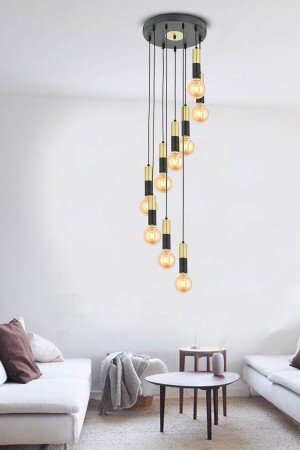 Miranda 9L Pendant Lamp Antique Pendant Lamp Modern Young Room Kitchen Living Room Pendant Lamp Chandelier 7000-2075-9ES - Apliqa