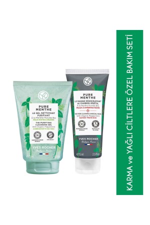 Mischhaut/fettige Haut, Originalgröße, Reinigungsgel – Aktivkohle-Masken-Set - Yves Rocher