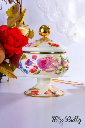 Miss Betty Rose Deluxe Emaye Ayaklı Şekerlik 18 Cm - Miss Betty