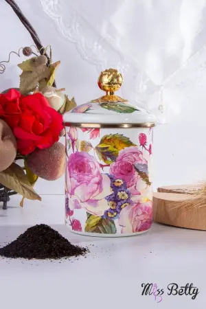Miss Betty Rose Deluxe Emaye Büyük Boy Kavanoz 15 Cm - Miss Betty