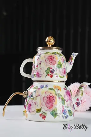 Miss Betty Rose Deluxe Emaye Çaydanlık - Miss Betty