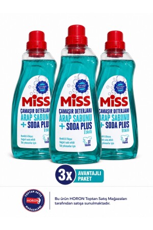 Miss ÇAMAŞIR DETERJANI ARAP SABUNU ETKİLİ 3 ADET 1500 ML - Miss
