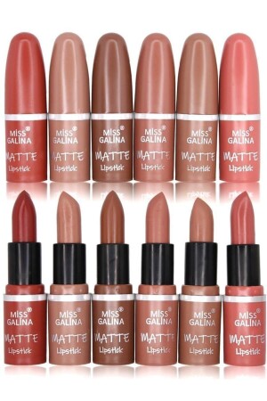 Miss Galina Matte 6-teiliges Lippenstift-Set A-Serie - Makeuptime
