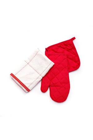 Missi 3-teiliges Küchen-Geschenkset (ROT) HDYSTM2 - rosa bianca