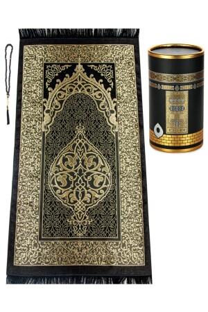 Mitgift-Gebetsteppich-Set mit Kabela-Spezialzylinder, verpackter Gebetsteppich, Geschenk, religiöses Set, 70 x 120 - ihvanonline
