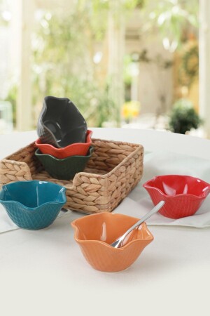 Mix Glossy Roman Snack Bowl 11 Cm 6 Pieces ST607006F16XA000000MASD200 - Keramika