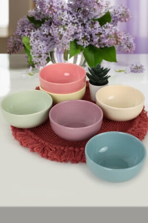 MNZ-Mix Soft Bulut Mini Snack/Sauce Bowl 8 سم 6 قطع - Keramika