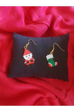 Miyuki Bead Handmade Santa Claus And Socks Christmas Christmas - Seard