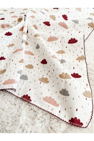 غطاء المسلين متعدد الأغراض MNZ 05-bulut 80*90 سم طفل وطفله ومرضى حديثه - Cloudy
