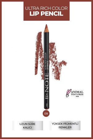 قلم شفاه غني الألوان فوق البراقة من MNZ 09 الوردة المجففة - عارية - Note Cosmetics