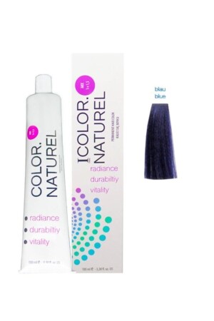 ملون الشعر الدائم من MNZ 100 مل - الأزرق 8681677050929 - Color Naturel